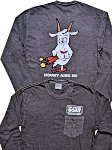 The Loaded Goat Pocket Long Sleeve Coal T-Shirt