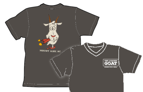 The Loaded Goat V-neck Short Sleeve Dark Gray T-Shirt