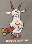 The Loaded Goat V-neck Short Sleeve Gray T-Shirt