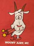 The Loaded Goat V-neck Short Sleeve Red T-Shirt