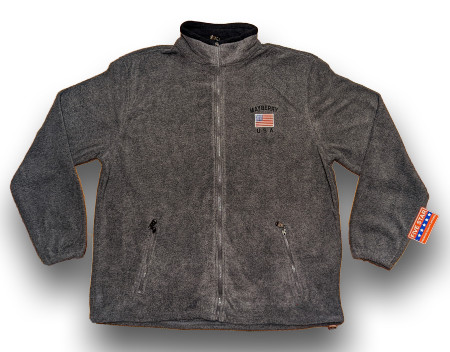 Mayberry USA Zip Up Fleece Jacket Gray