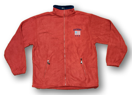 Mayberry USA Zip Up Fleece Jacket Red