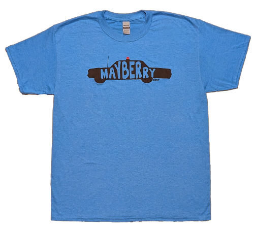 Squad Car Mayberry Turquoise T-shirt
