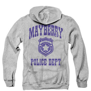 Mayberry Police Department Zip Up Hoodie Sweatshirt