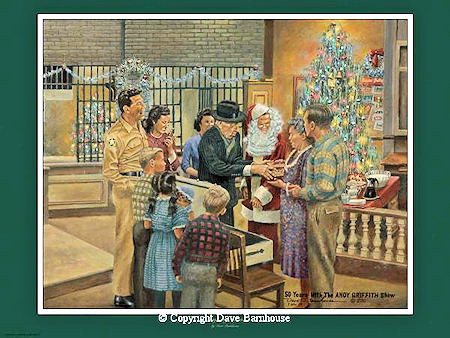 "A Mayberry Christmas" Color Print