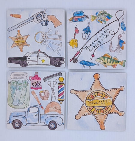 Mayberry Four Coaster Set