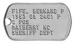 Mayberry Dog Tag