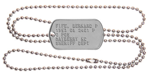 Mayberry Dog Tag