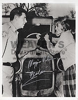 Andy & Maggie in Front Truck (Autographed Back) Photo