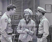 Andy, Maggie & Don in the Courthouse (Autographed Back) Photo