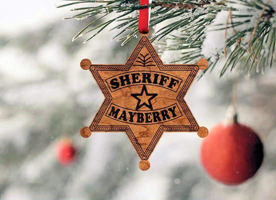 Mayberry Sheriff Badge Ornament