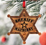 Mayberry Sheriff Badge Ornament